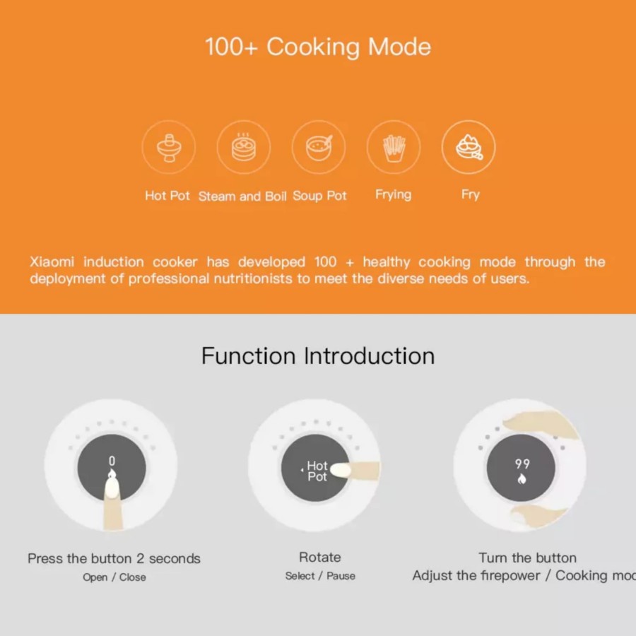 MIJIA SMART INDUCTION COOKER - Kompor Listrik Youth Version