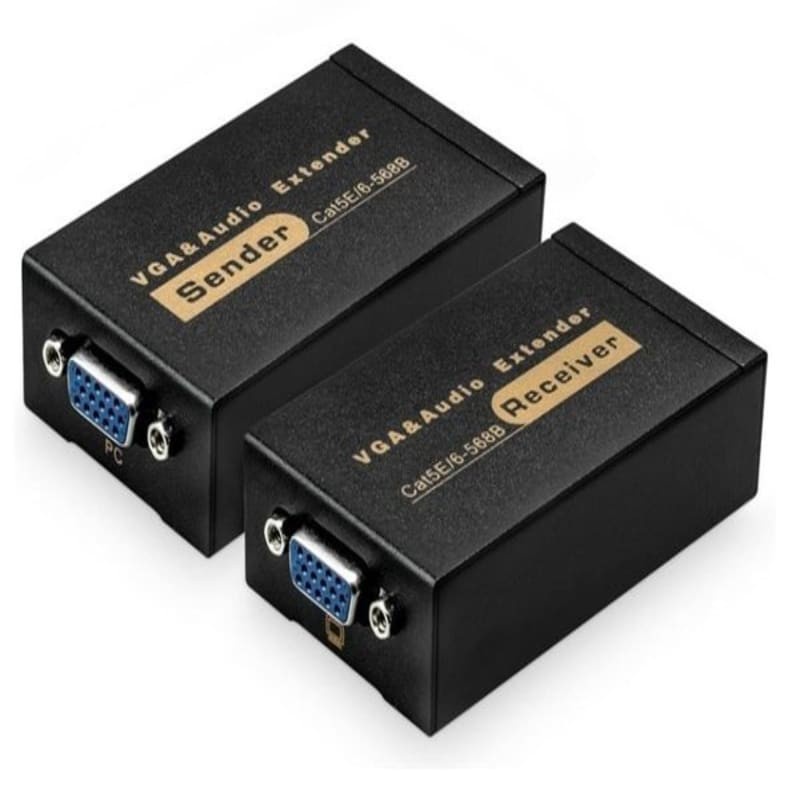 VGA Extender 100M Lan RJ45 Cat5 Cat6 Support Audio