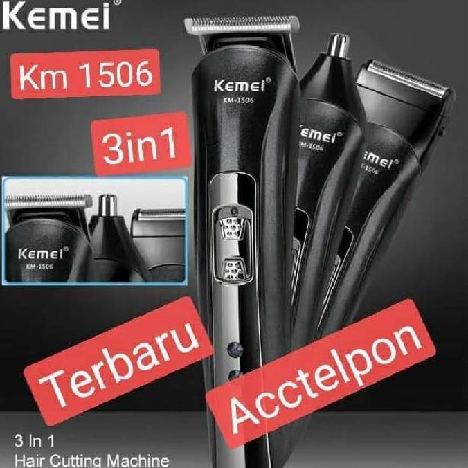 Alat Cukur Mesin Kemei Cliper Km 1506 Alat Cukur Rambut Hidung Kumis