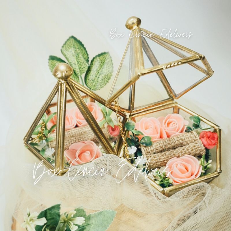 RING BOX/ BOX CINCIN/ KOTAK CINCIN/ RING BEARER/BOX TERRARIUM S S6