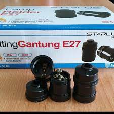 Fiting Gantung Hitam Starlux E27
