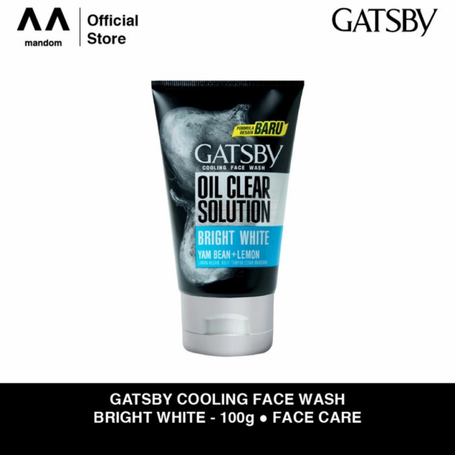 GATSBY COOLING FACE WASH BRIGHT WHITE (SPEEDY BRIGHT) SABUN WAJAH PRIA