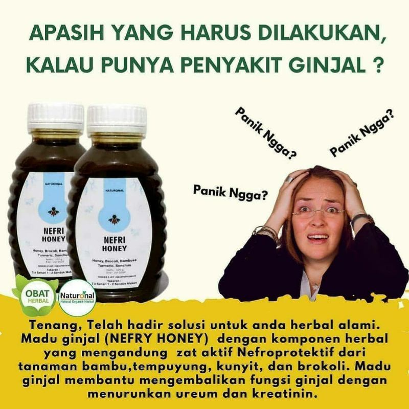 gagal ginjal / madu ginjal / herbal ginjal / madu nefri