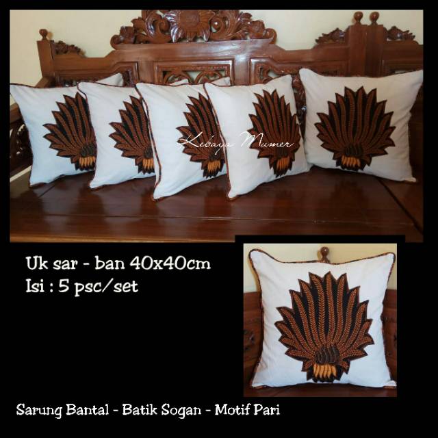 Sarung Bantal Batik. Sarung Taplak Meja Batik