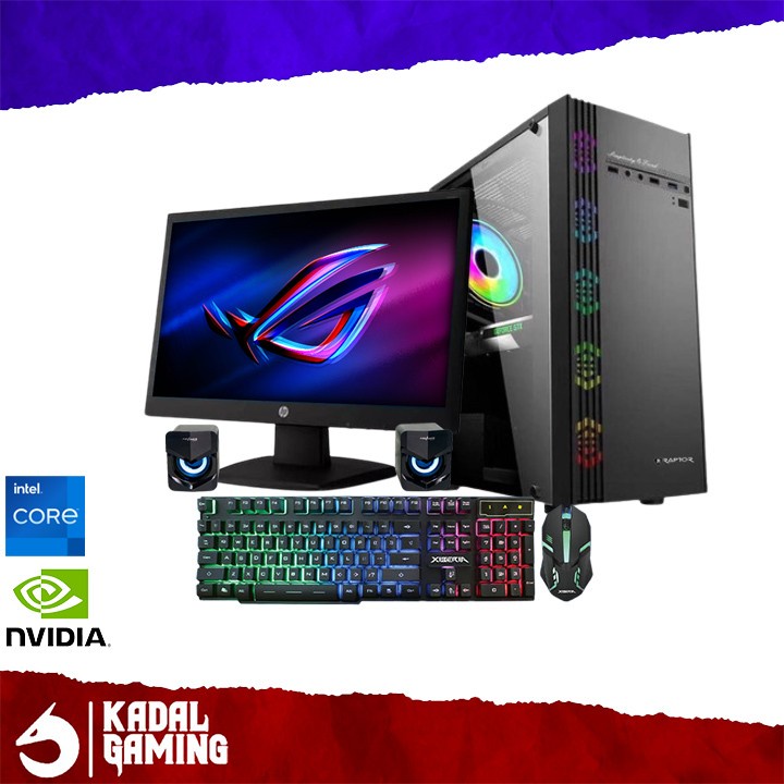 PC LIVESTREAMING I5 14400F VGA RTX 5060TI 32GB RAM GAMING EDITING FULLSET SIAP PAKAI RENDERING