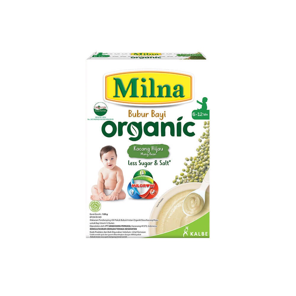 Milna Bubur Bayi Organic 120gr - Pendamping ASI