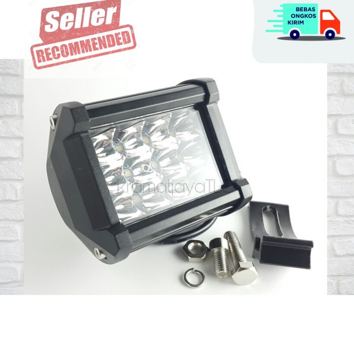 COD Lampu Tembak Sorot LED Spion Motor Cree 12 Mata 12 VOLT