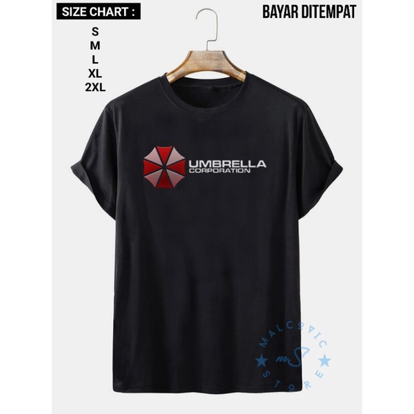 Kaos Resident Evil Umbrella Corporation / T-shirt Kaos Resident Evil Unisex