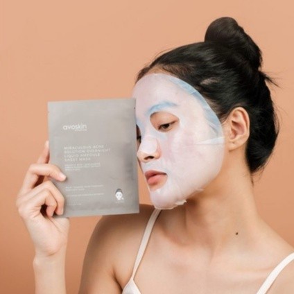 Avoskin Miraculous Acne Solution Overnight Liquid Ampoule Sheet Mask