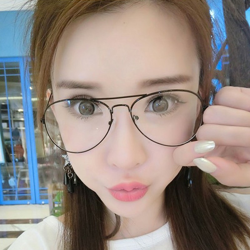 Kacamata bingkai logam percontohan kacamata optik wanita pria kacamata optik