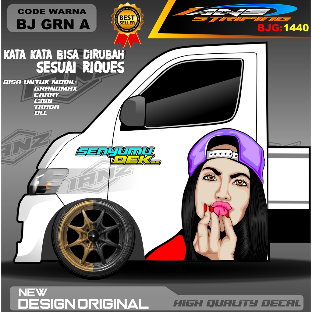 DECAL STIKER PINTU GRANMAX / DECAL PINTU L300 / STIKER MOBIL PICK UP