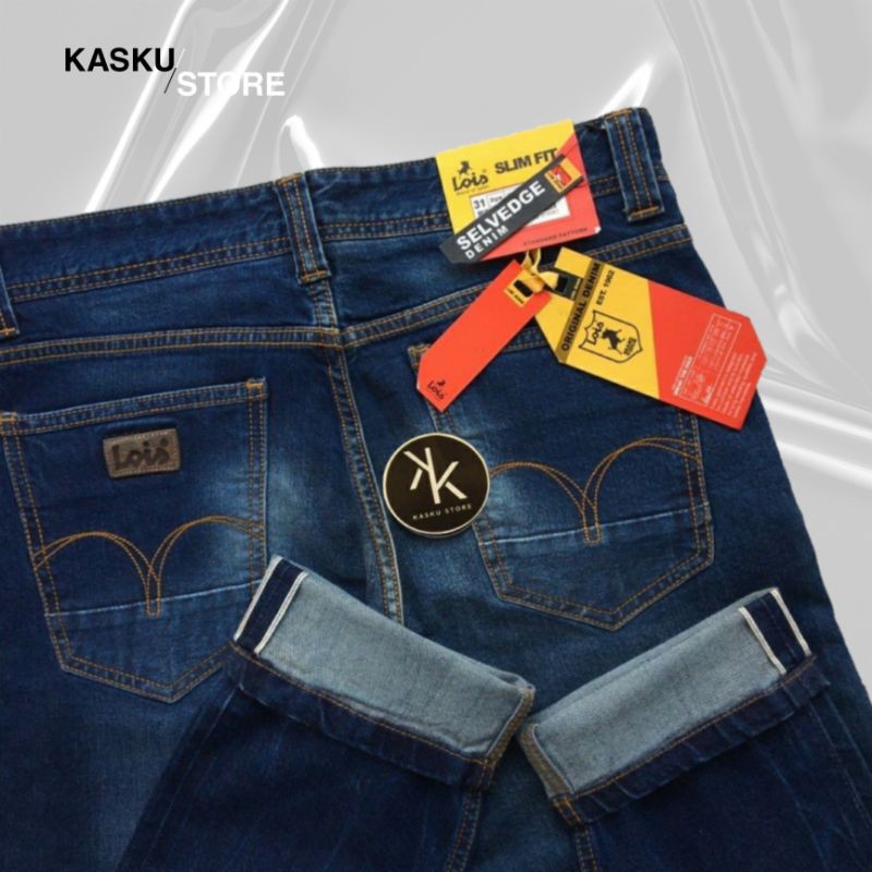 LOIS SLIM FIT DENIM SELVEDGE REDLINE CELANA LOIS ORIGINAL CELANA DENIM SELVEDGE ORIGINAL CELANA PRIA