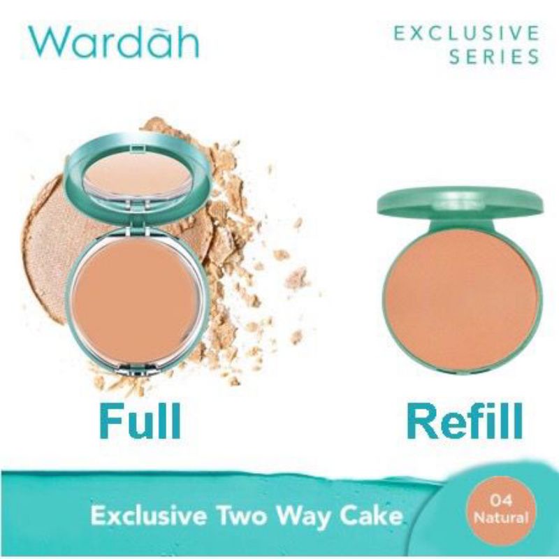 Wardah Exclusive Two Way Cake | full | refill