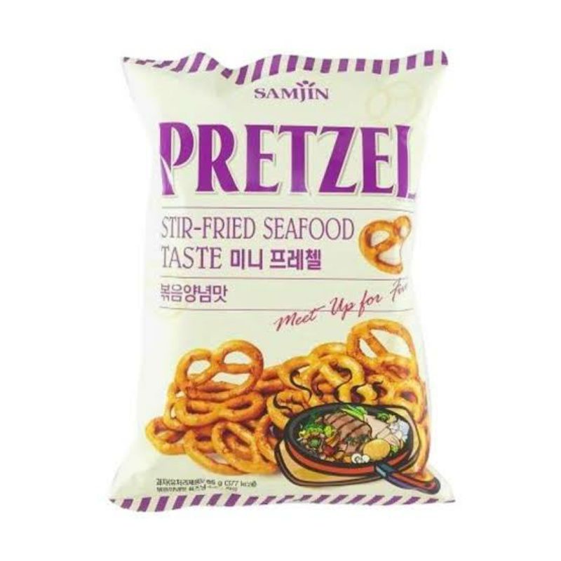 

Samjin korea pretzel stir-fried seafood 85gr | makanan ringan | import