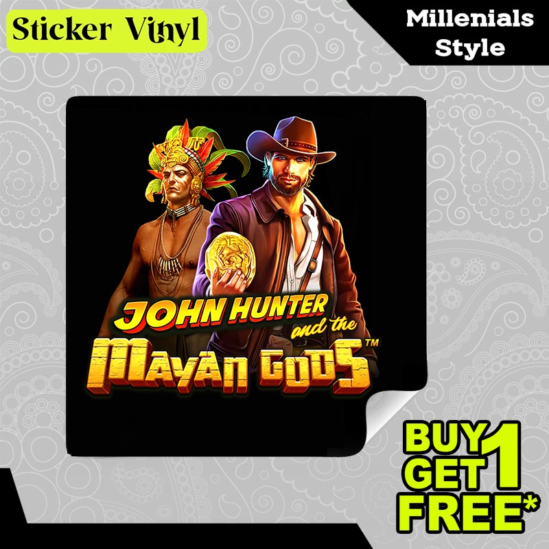

Stiker Sticker John Hunter and the Mayan Gods Pragmatic Play Game Slot Aesthetic Bahan Vinyl Satuan Anti Air