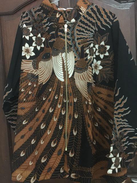 Tunik Batik Kerja Wanita/ Atasan Batik Trikot Wanita/ Batik Lapis Trikot Murah/batik Wanita Modern