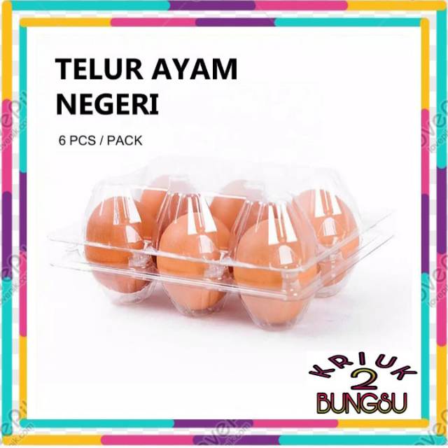 

Telur ayam 6 pcs