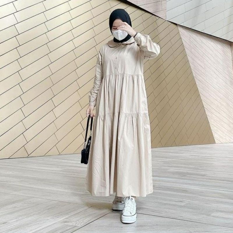 Gamis maxi MANILA Dress wanita