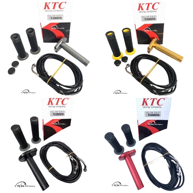 Gas Spontan Ktc Kabel 2 Bonus Handgrip Ktc Original Universal Semua Motor Kabel gas 2