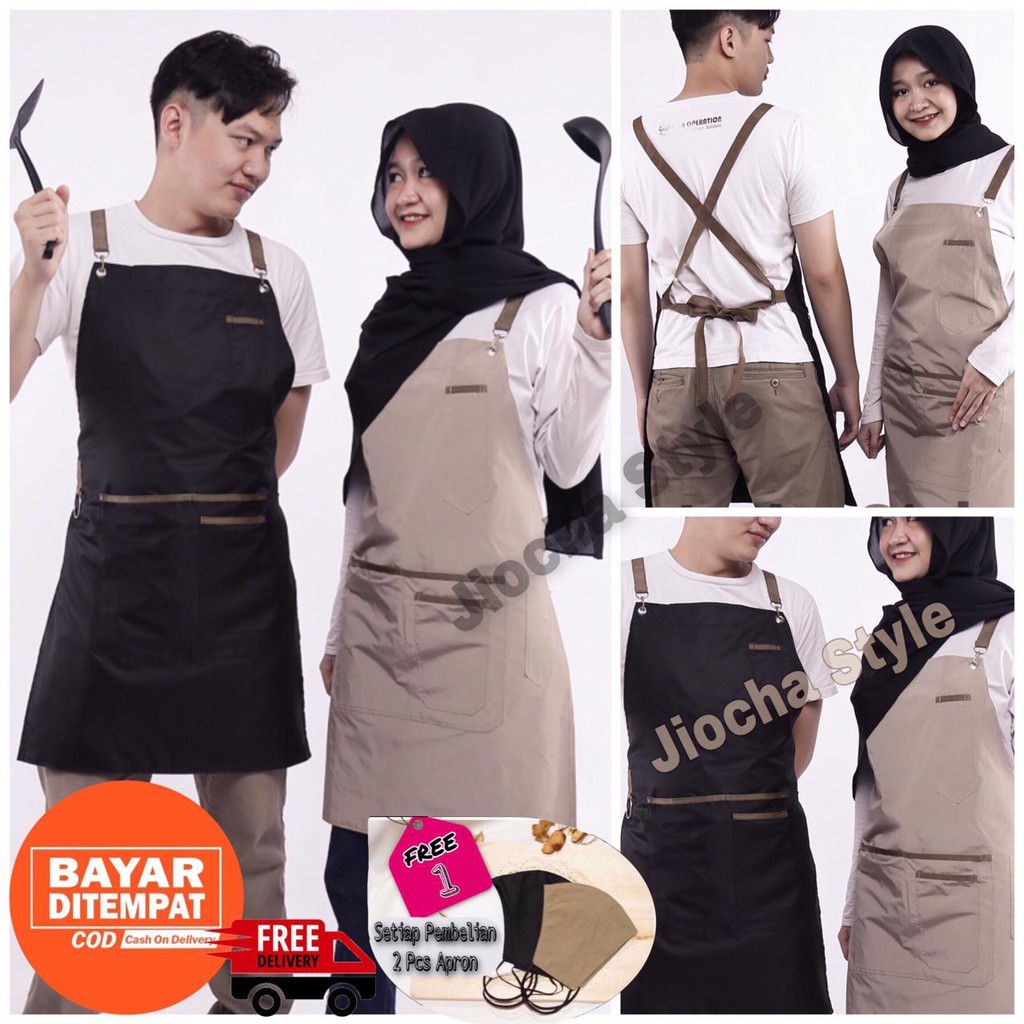 APRON / CELEMEK / APRON MASAK / APRON BARBER / APRON CHEF /APRON BARISTA /