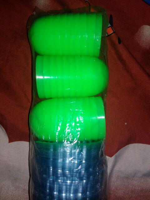 100 Mika Gelombang + 12 Cetakan Kue Talam Puding Telur Telor Ceplok Matasapi Jelly Set Ptc