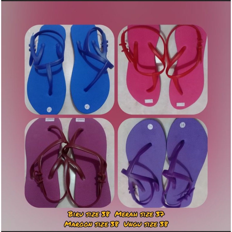 (READY) SANDAL STRAPPY BOLONI PATAYA POLOS