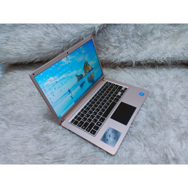 Laptop Axioo Mybook 14 Lite Ram 4gb Emmc 60gb Intel Atom Di obrallll murah meriah