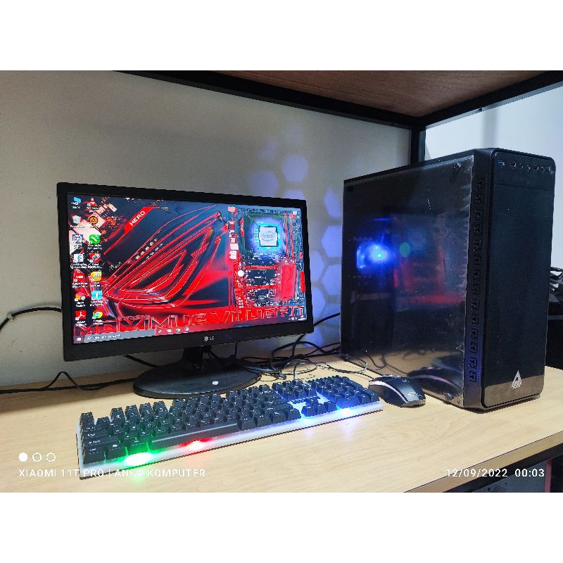 PC Rakitan i5 4460 ft RX 580 4GB 256 bit ddr5 Gaming /LIVE STREAMING / RENDERING / Desain Grafis