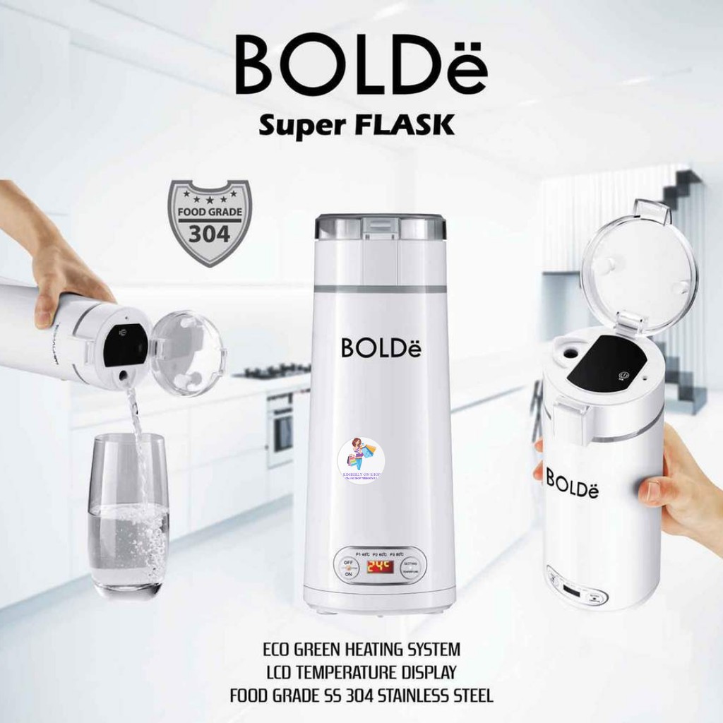 Bolde Travel Smart Super Flask Electric Heating Bottle Pemanas Air Portable