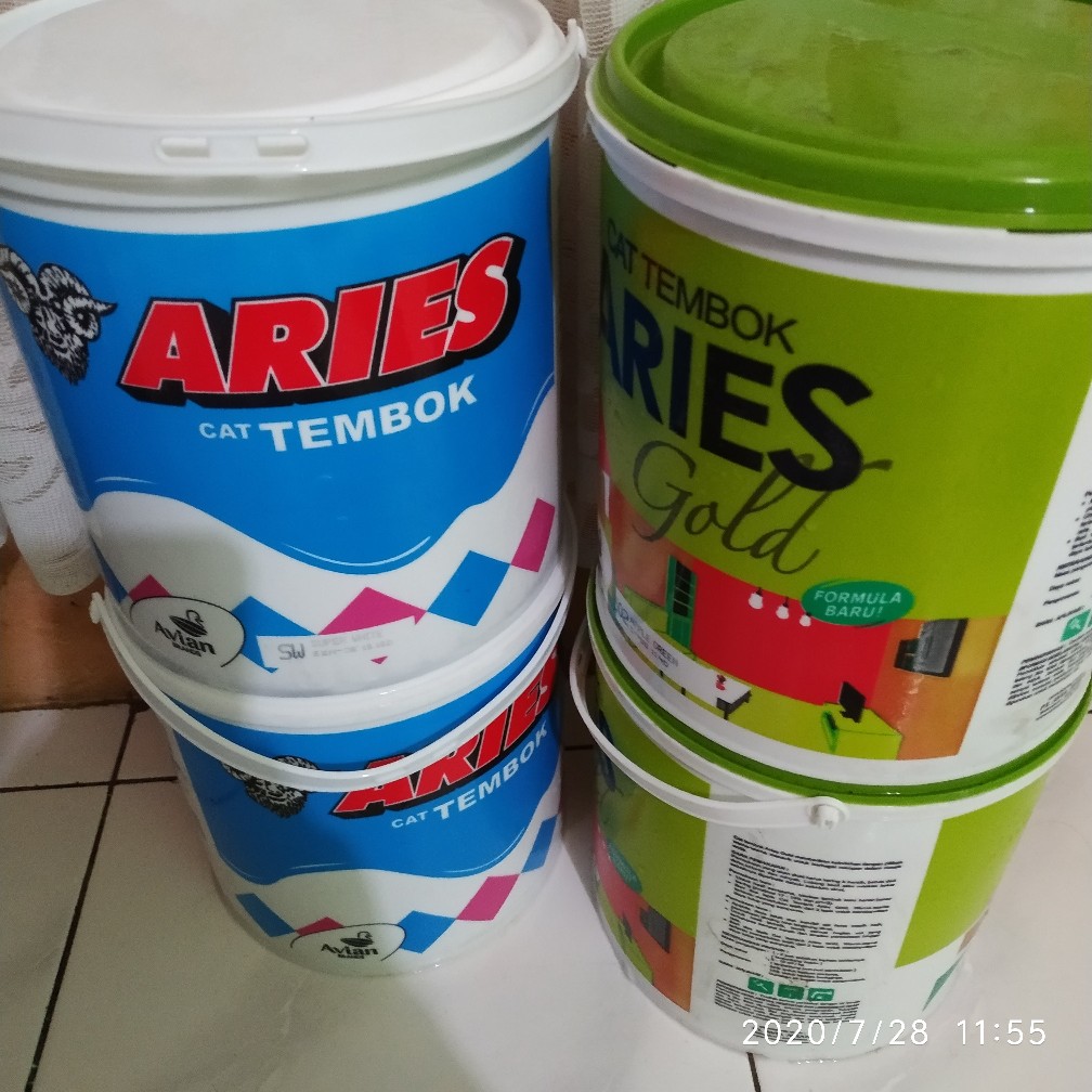 Cat Tembok Aries Putih Cat Tembok Murah Aries Domba Interior Super White 5 Kg