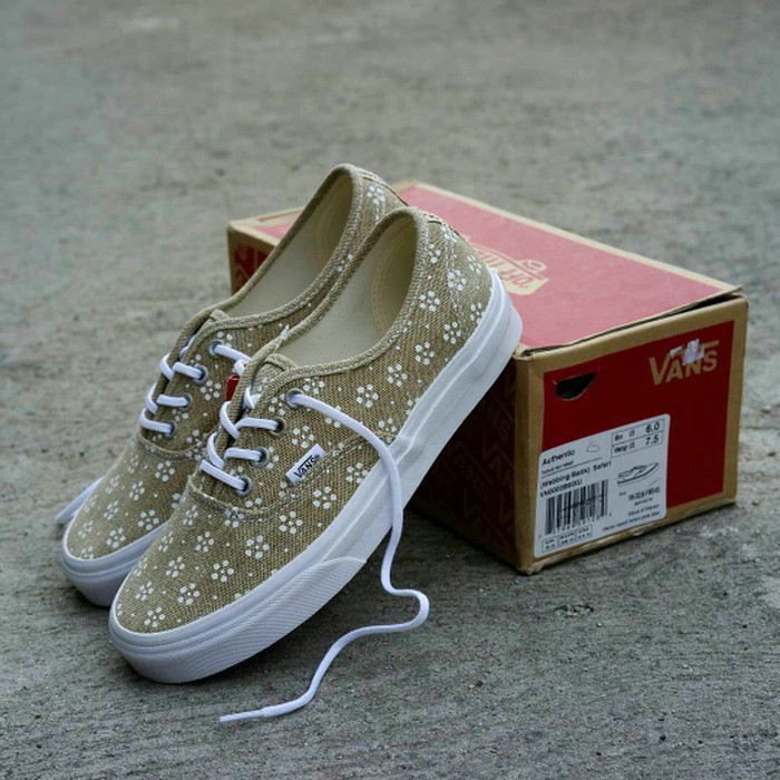 Wow Original Bnib Sepatu Pria & Wanita Vans Authentic Webbing Batik Bergaransi