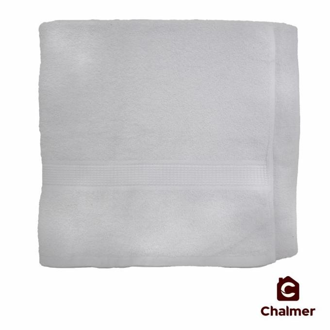 handuk chalmer 80x160/handuk chalmer jumbo/handuk pantai - Putih