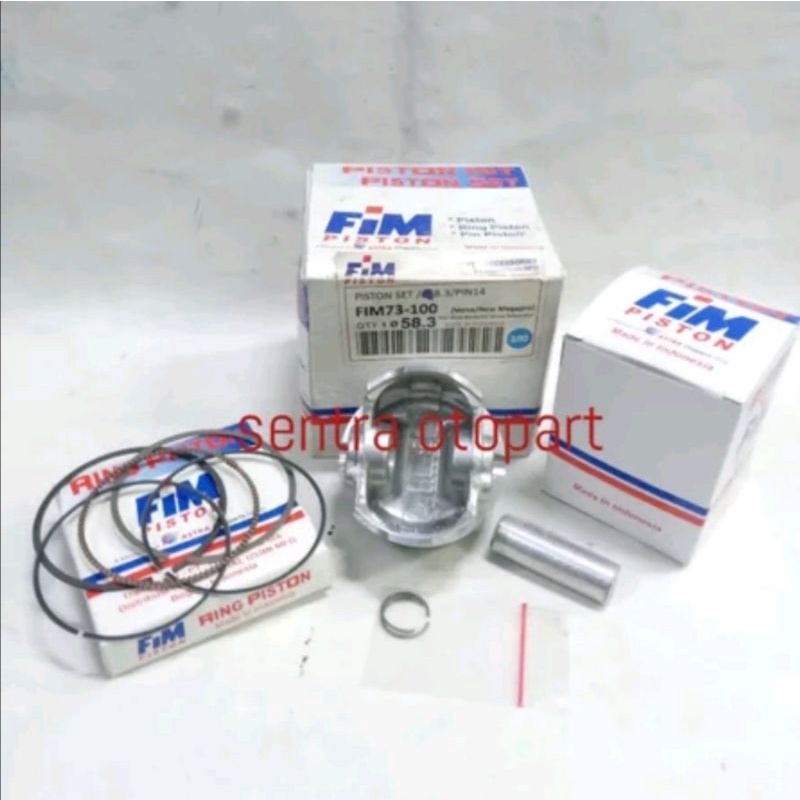 piston seher kit megapro monoshok oversize 100 original fim