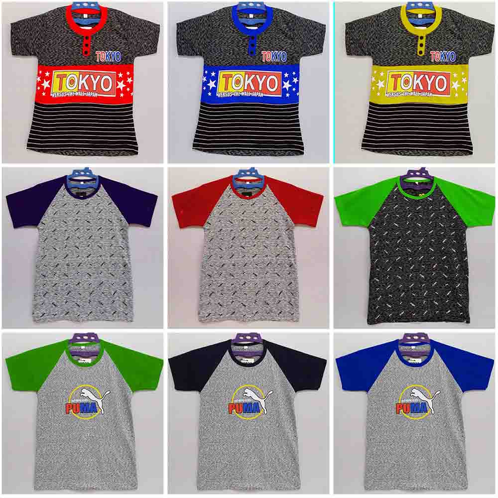 MKids88 - Baju Setelan KAOS Anak Atasan Aneka Motif