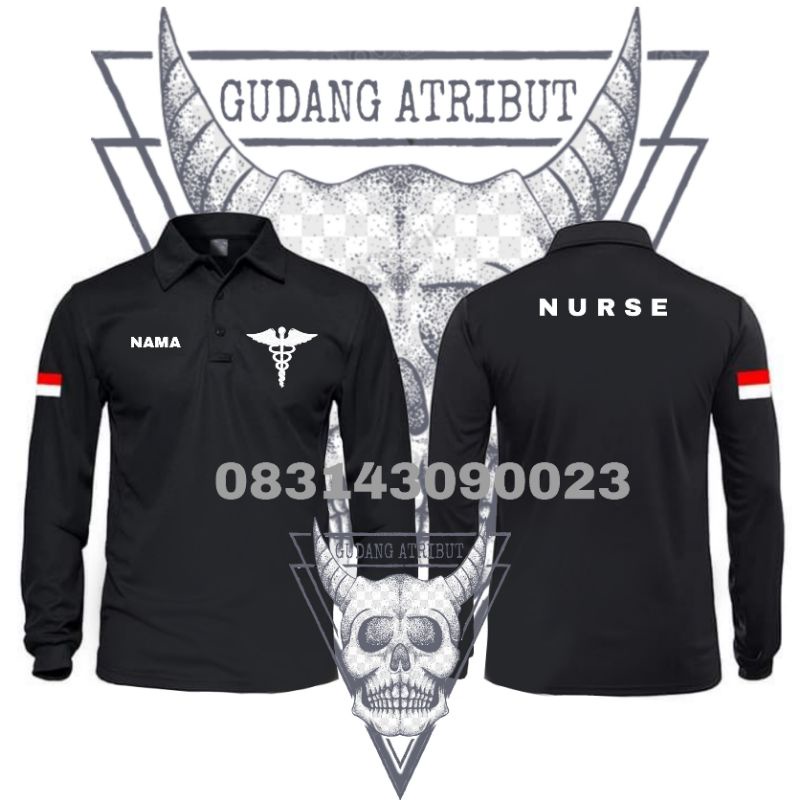 KAOS.POLOSHIRT.LENGAN.PANJANG.NURSE.