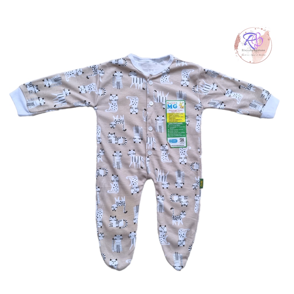 Sleepsuit bayi newborn fullprint 1pcs / sleepsuit Momgift katun double bayi baru lahir