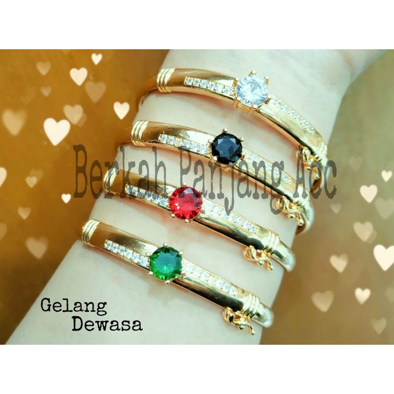 GELANG BANGKOK CANDI DIAMOND WARNA PERHIASAN KOREA ANTI KARAT DAN ANTI LUNTUR BERKUALITAS