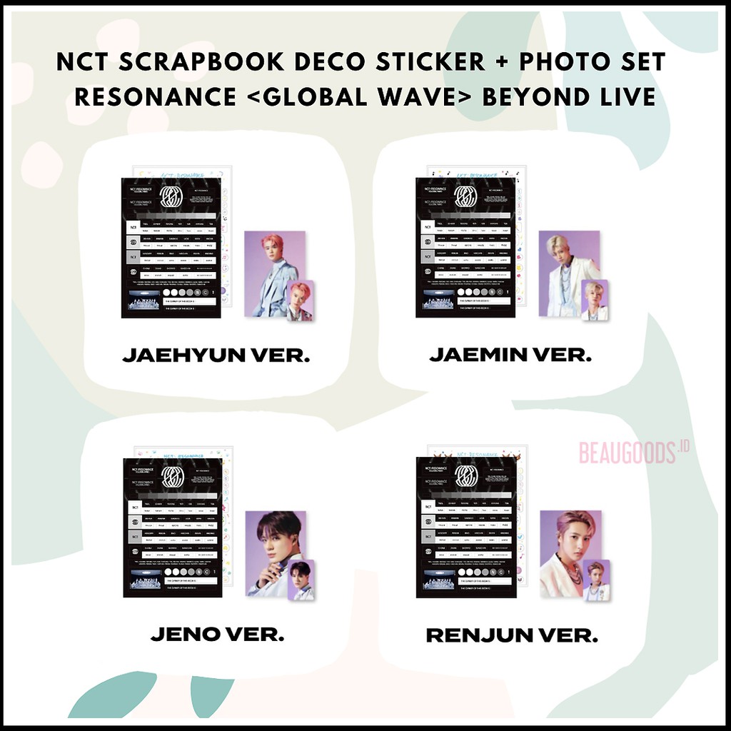 NCT 2020 BEYOND LIVE Scrapbook Deco Sticker + Photo Set - READY STOCK
