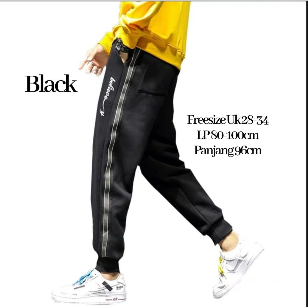 Celana Joger Pria Panjang Casual Pria Jogger Pants Believe Pantai Santai Kolor Chino Joger Gym