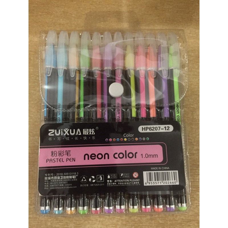 

Pulpen/pena/spidol Zuixua HP6207-12(neon colour)