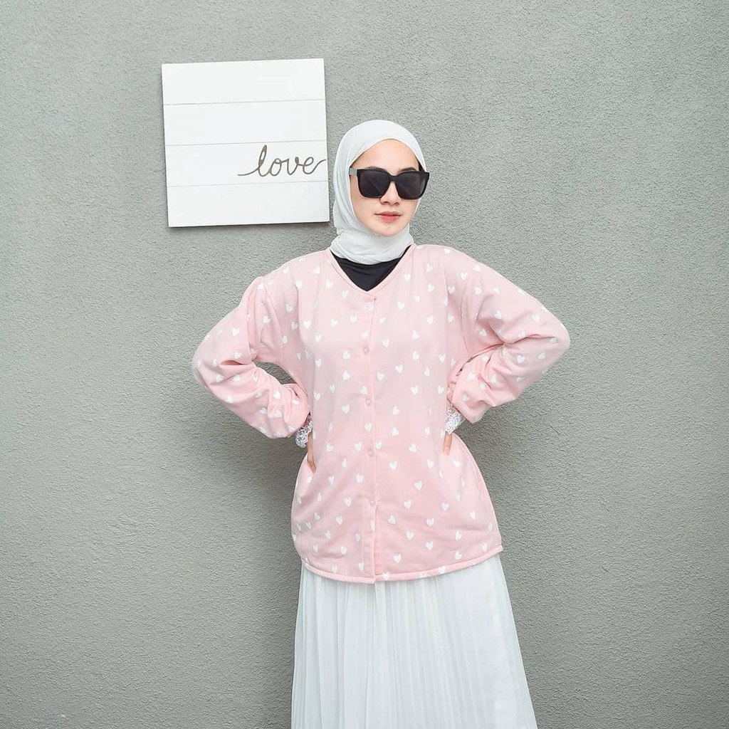 Nara Grosir - Lace Love Outer  | Fashion Terkini | Sweater Termurah