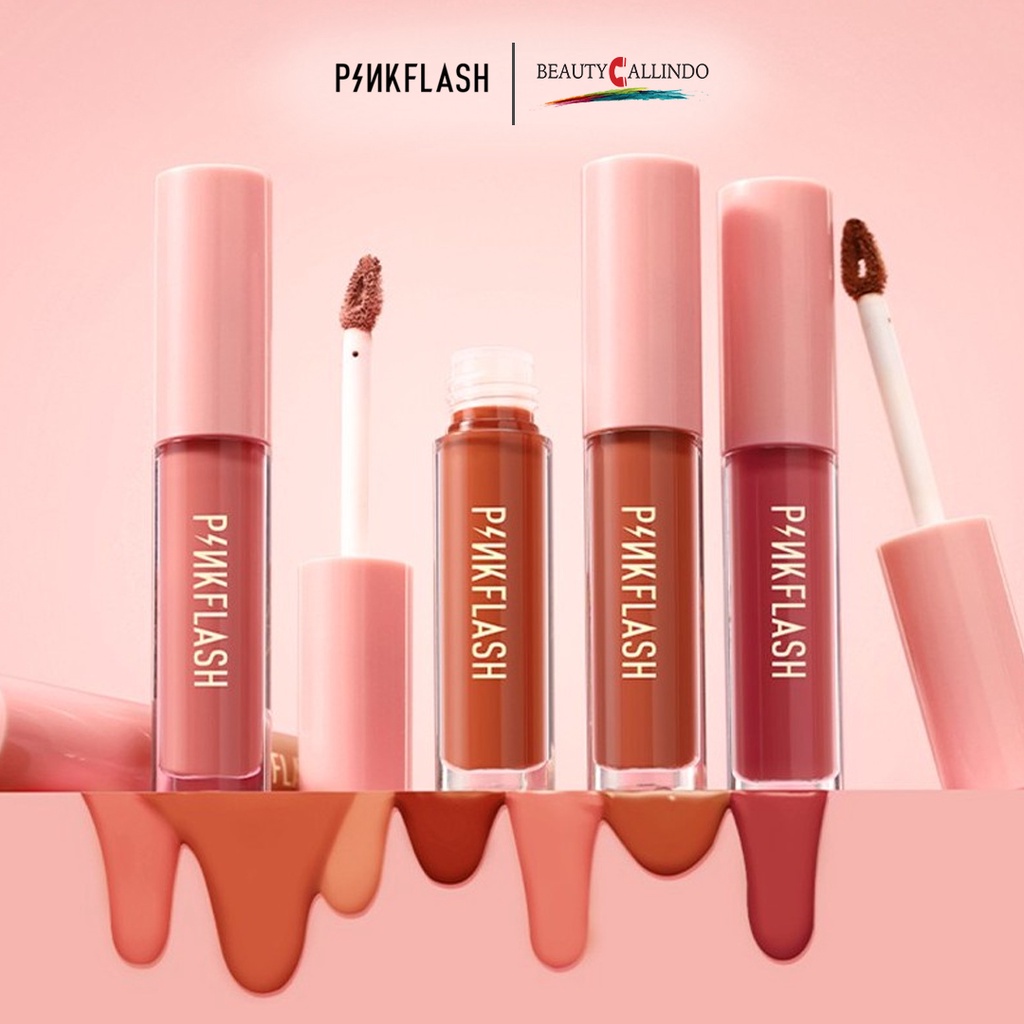 PINKFLASH L01 LASTING MATTE LIPCREAM| PINKFLASH L02 LASTING GLOSSY LIPGLOSS | PINK FLASH LIPCREAM LIPGLOSS