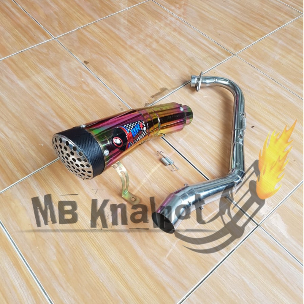KNALPOT R9 H2 MBR AEROX LEHER CROM