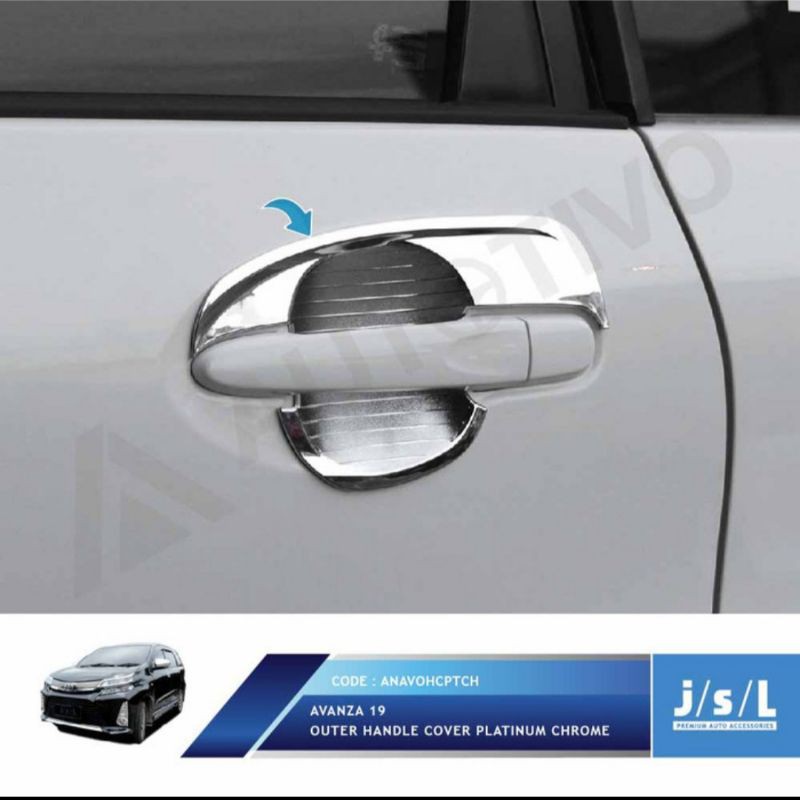 cover outer mangkok Avanza 2012-2019 platinum chrome jsl