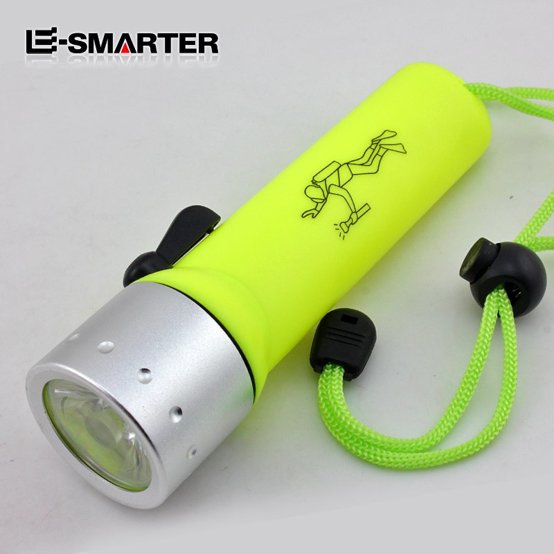 ❤️TIMIMALL❤️ SENTER SELAM ANTI AIR NYELAM LIGHT DIVING FLASHLIGHT CREE 3W LED