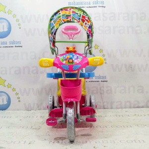 Bandung Go-Send Royal RY1082C Classic Baby Tiger Kanopi Sepeda Roda Tiga Pink