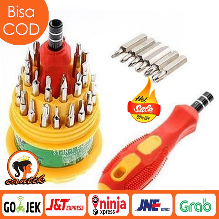 OBENG SET 31 IN 1 SCREWDRIVER HANDPHONE OBENG ELEKTRONIK HP