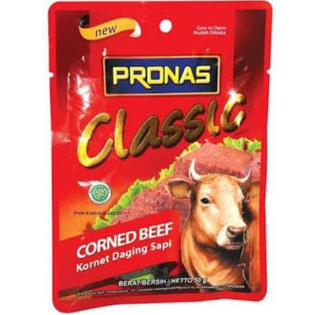 Pronas Corned Beef Classic Cheese 50 Gram