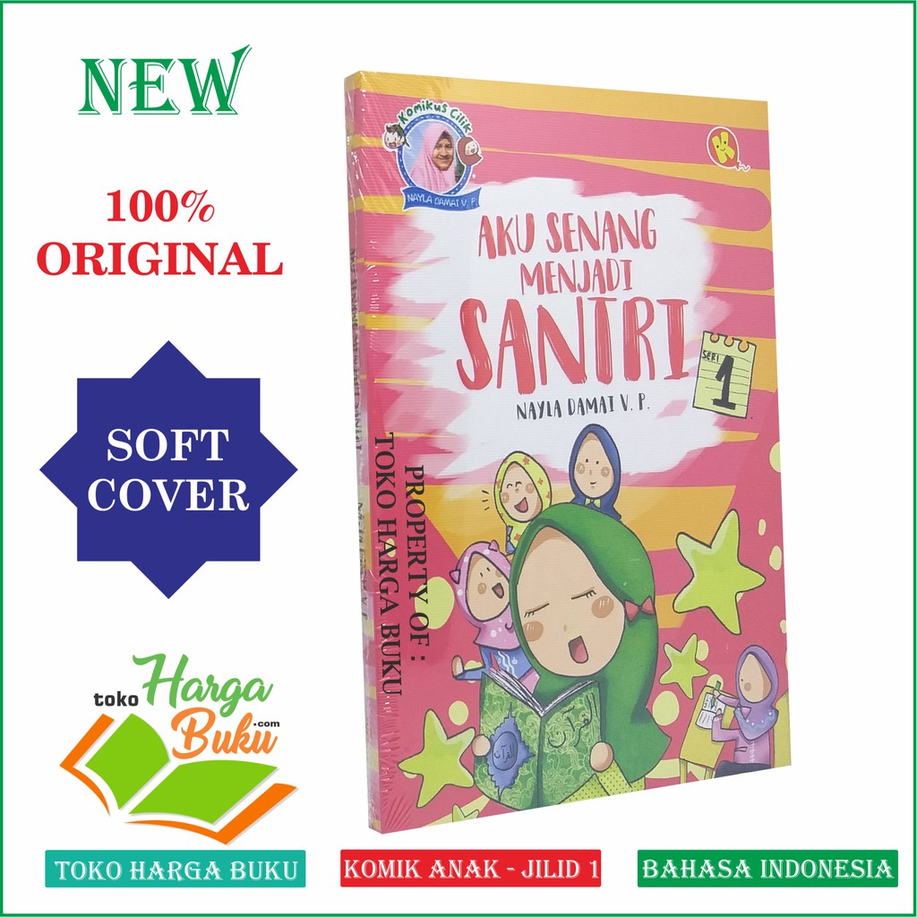 Paket 2 Buku Komik Aku Senang Menjadi Santri Seri 1 dan 2 - Penerbit Al-Kautsar Kids