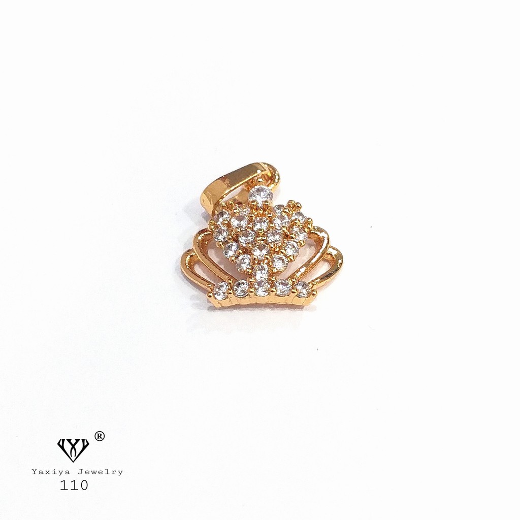 

Liontin Emas Permata Mahkota Perhiasan Lapis Emas 18K Yaxiya Jewelry 110
